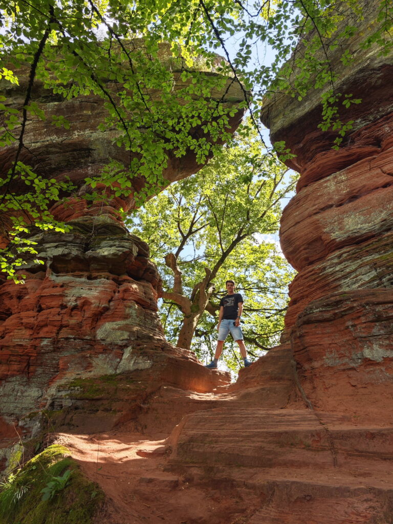 Reiseziele Deutschland - die Altschlossfelsen in der Pfalz